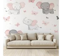 Photo Wallpaper Cartoon Style Baby Elephant Non-Woven Art Print Wall Mural Decoration Poster Picture Design Modern 3D Effect, for Cafe Restaurant Theme Hotel 300 (W) x 210 (H) cm