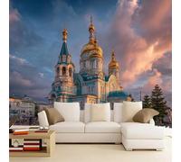 photo wallpaper Church Murals Art Wallpaper 3D Photo 400 x 280 cm Building Wall Mural for Living Room Bedroom TV Background