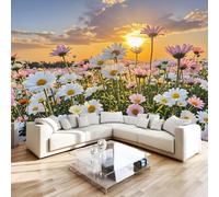 Photo Wallpaper Daisy Floral Non-Woven Matt Paste the Wall Mural