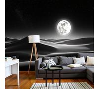 Photo Wallpaper Desert Under The Moonlight 400 X 280 Cm Wall Mural Non-Woven Poster Photo Wallpaper Kids Fashion Natural Minimalism Home Decoration Wall Covering Papel Mural