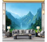 Photo Wallpaper Dinosaurs Mountain View 400x280 cm 3D Non-Woven Wall Mural, Moderne Living Room Bedroom Large Poster Wallpaper, Home Decor Art Mural