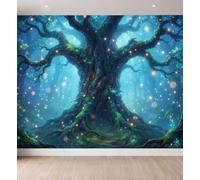 Photo Wallpaper Dreamy Giant Tree for Bedroom | Non-Woven Fantasy Forest 3D Wall Mural Art, 200 x 140 cm (W x H) Living Room Poster DIY Decoration Wall Covering