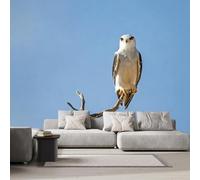 Photo Wallpaper Eagle 500x280 cm Non-Woven Wall Mural 3D Tree Branches Animals Wallpaper Murals for Living Room,Bedroom,Kids Room,Office,TV Background Home Decor R-167