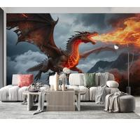 Photo Wallpaper Fantasy Dragon Non-Woven Matt Paste the Wall Mural