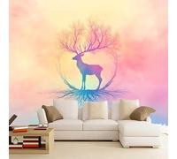 Photo Wallpaper Fawn Murals Art Wallpaper 3D Photo 430 x 300 cm Sika Deer Wall Mural for Living Room Bedroom TV Background