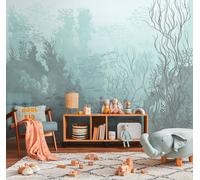 Photo wallpaper fish shadow underwater world blue grey 39904-1 (4,48£/1qm)