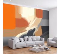 Photo Wallpaper for Boys and Girls Bedroom Abstract Color Sweeping | Wall Mural Modern Geometric Bauhaus Graffiti Fashion Home Decoration for Living Room Children's Room Office 400 x 280 cm