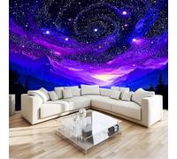 Photo Wallpaper Forest River, Dreamy Starry Sky Art Print Mural Wallpaper - Non-Woven Wall Mural W250 x H175 cm for Bedrooms Living Room Indoor Home Wall Decoration Poster