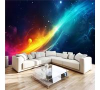Photo Wallpaper Galaxy Cosmic Wall Mural 3D Decoration, W366xH254 | Nebula Planet Premium Non-Woven Wallpaper Wall Art Poster for Living Room Bedroom Kids Room Office V/333
