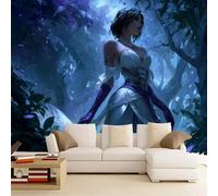 Photo Wallpaper Girl Murals Art Wallpaper 3D Photo 430 x 300 cm Forest Wall Mural for Living Room Bedroom TV Background