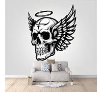 Photo Wallpaper Gothic 200x140 cm 3D Wings Gothic Wall Mural Non-Woven Fabric no Adhesive Backing Mural Wallpaper Easy to Install Clean for Dining Room Interiors Poster Bedroom Accessories