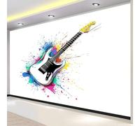 Photo Wallpaper Guitar 3D Effect Music Wall Mural Decoration Poster Picture Modern Design 150x105 cm Murals Wall Art for Living Room Bedroom Kitchen a-2417
