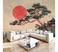 Photo Wallpaper Japanese Ukiyo-e Non-Woven Matt Paste the Wall Mural