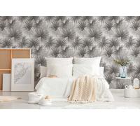 Photo Wallpaper Jungle Plants Tropical Ferns grey Beige 39184-2 (4,56£/1qm)