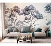 Photo wallpaper landscape gradient forest nature cream blue 39902-1 (4,48£/1qm)