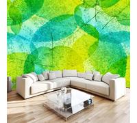 Photo Wallpaper Leaf 250x175 cm Non-Woven Wall Mural 3D Green Plants Wallpaper Murals for Living Room,Bedroom,Kids Room,Office,TV Background Home Decor R-194