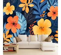 Photo Wallpaper Leaves Murals Art Wallpaper 3D Photo 300 x 210 cm Flowers Wall Mural for Living Room Bedroom TV Background