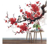Photo Wallpaper Little Bird Murals Art Wallpaper 3D Photo 400 x 280 cm Peach Blossoms Wall Mural for Living Room Bedroom TV Background