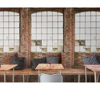 Photo Wallpaper Loft Brick Look Window Industrial Brown Red 39242-1 (5,44£/1qm)