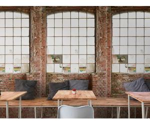 Photo Wallpaper Loft Brick Look Window Industrial Brown Red 39242-1 (5,44£/1qm)