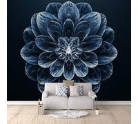 Photo Wallpaper Mandala Wall Mural 3D 150 × 105 cm (W x H) Bohemian Exotic Flowers Wall Mural for Bedroom, Non-Woven Wallpaper Living Room Sofa TV Background Decoration Murals