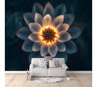 Photo Wallpaper Mandala Wall Mural 3D 150 × 105 cm (W x H) Bohemian Mandala, an Exotic Flower Wall Mural for Bedroom, Non-Woven Wallpaper Living Room Sofa TV Background Decoration Murals