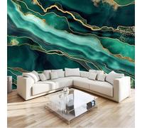 Photo Wallpaper Marble Green 200x140 cm Non-Woven Art Print Wall Mural Decoration Poster Picture Design Modern Living Room Kitchen Bedroom Wall Mural