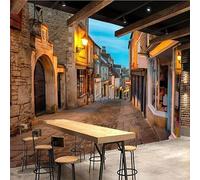 Photo Wallpaper Medieval Italy 3D Effect Old Street Wall Mural Decoration Poster Picture Modern Design 200x140 cm Murals Wall Art for Living Room Bedroom Kitchen a-5290