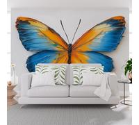 Photo Wallpaper Modern Abstract Painted Butterfly 500x317cm(W x H) Non-Woven Art Print Wall Mural Decoration Poster Picture Design Modern Living Room Kitchen Bedroom Wall Mural Animal Butterfly