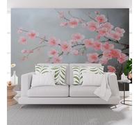 Photo Wallpaper Modern Chinese Vintage Plant Plum Blossom 450x315cm(W x H) Non-Woven Art Print Wall Mural Decoration Poster Picture Design Modern Living Room Bedroom Wall Mural Vintage Plants Floral