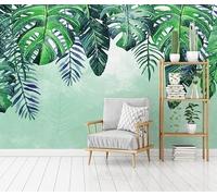 Photo Wallpaper Monstera Palm Leaf 3D Effect Plant Wall Mural Decoration Poster Picture Modern Design 150x105 cm Murals Wall Art for Living Room Bedroom Kitchen a-2977