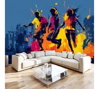 Photo Wallpaper Music Dance Non-Woven Matt Paste the Wall Mural
