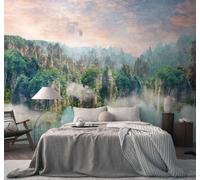 Photo wallpaper mystical landscape mountains sky green brown 39908-1 (4,71£/1qm)