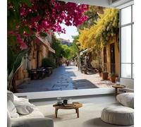 Photo Wallpaper Nature Landscape Wall Murals for Bedrooms 500 x 280 cm, Non-Woven Fabric City Scene Flowers Plants Trees Wallpaper Living Room Office Corridor Decoration Murals Modern Wall Decoration