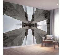 Photo Wallpaper Neoclassical Wall Mural Photo Wallpaper Grey Brooklyn Bridge Architecture Murals, 250 x 175 cm (W x H) Wallpapers Mural Wall Art for Living Room Bedroom Kids Room Corridor