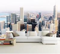 Photo Wallpaper New York City 3D Effect New York City Wall Mural Decoration Poster Picture Modern Design 300x210 cm Murals Wall Art for Living Room Bedroom Kitchen a-3980