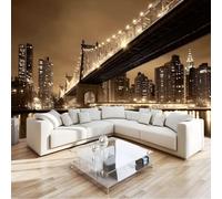 Photo Wallpaper New York Street View, Premium Non-Woven Cityscape Wall Mural - Art Print Mural Wallpaper W300 x H210 cm for Living Room Bedroom Interiors Décor