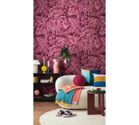 Photo wallpaper non-woven jungle leaves pink 79145-8 (6,28£/1qm)