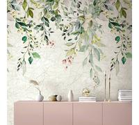 Photo Wallpaper Non-woven Leaves Concrete Look Beige Green 42176 (5,08£/1Stk)