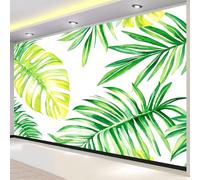 Photo Wallpaper Palm Leaf Monstera 3D Effect Tropical Plant Wall Mural Decoration Poster Picture Modern Design 150x105 cm Murals Wall Art for Living Room Bedroom Kitchen a-3233