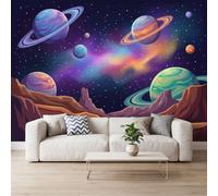 Photo Wallpaper Planet Nebula Non-Woven Art Print 300x210 cm | Wall Mural Science Fiction Fantasy Surreal Poster, for Living Room Bedroom