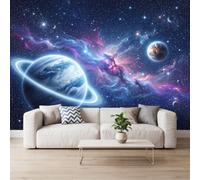 Photo Wallpaper Planet Nebula Non-Woven Art Print 300x210 cm | Wall Mural Science Fiction Modern Cosmic Poster, for Living Room Bedroom