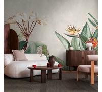 Photo Wallpaper Plants Jungle Floral Flowers grey Green 39917-1 (4,53£/1qm)