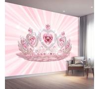 Photo Wallpaper Princess Crown 250 x 175cm, Premium Non-Woven Wall Mural | Wall Art Print for Living Room Bedroom Children's Room Corridor Office - Modern Fashion Decor Poster Picture