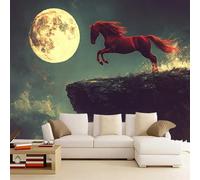Photo Wallpaper Rising Sun Murals Art Wallpaper 3D Photo 200 x 140 cm Horse Wall Mural for Living Room Bedroom TV Background