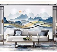 Photo Wallpaper Self-Adhesive Mural 3D Mountains Flowing Clouds Natural Beautiful Scenery Wall Photo Art Wall Posters Wall Stickers for Living Room Tv Sofa Theme Hotel Luxury Co 140 (W) x 70 (H) cm