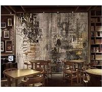 Photo Wallpaper Self-Adhesive Mural 3D Retro Cement Wall Wall Photo Art Wall Posters Wall Stickers for Living Room Tv Sofa Theme Hotel Luxury Corridor Background Wall Painting H 350 (W) x 256 (H) cm