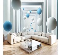 Photo Wallpaper Three-Dimensional Extended Wall Mural 3D Wall Mural Decoration Poster Modern Geometry Premium Non-Woven Wallpaper Wall Art for Living Room Bedroom Children's Room W500xH280 19yf6