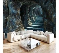 Photo Wallpaper Tranquility Cave Steps Wall Mural 3D Wall Mural Decoration Poster Premium Non-Woven Wallpaper Wall Art for Living Room Bedroom Children's Room Office W250xH175 10yf365