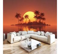 Photo Wallpaper Tropical Palm Tree Non-Woven Matt Paste the Wall Mural